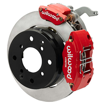 compare product Wilwood 70-76 Porsche 914 Rear Powerlite Brake Kit Plain Face - Red