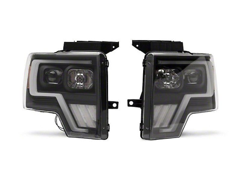 Raxiom 09 - 14 Ford F - 150 G4 Projector Headlights - Black Housing (Clear Lens) - My Store