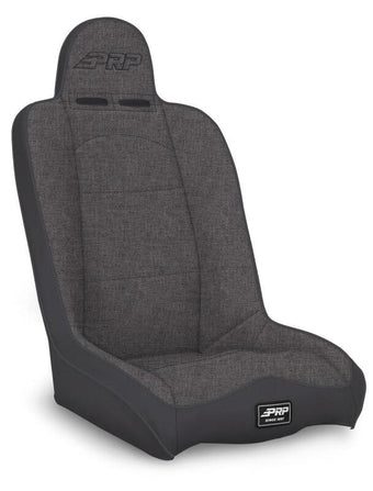 compare product PRP Daily Driver High Back Suspension Seat (Two Neck Slots) - All Grey