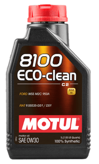 Motul 1L Synthetic Engine Oil 8100 Eco - Clean 0W30 12X1L - C2/API SM/ST.JLR 03.5007 - 1L - My Store
