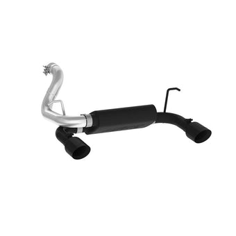compare product MBRP 2018+ Jeep Wrangler (JL) 3.6L V6 Dual Rear Exit Axle Back BLK Exhaust System