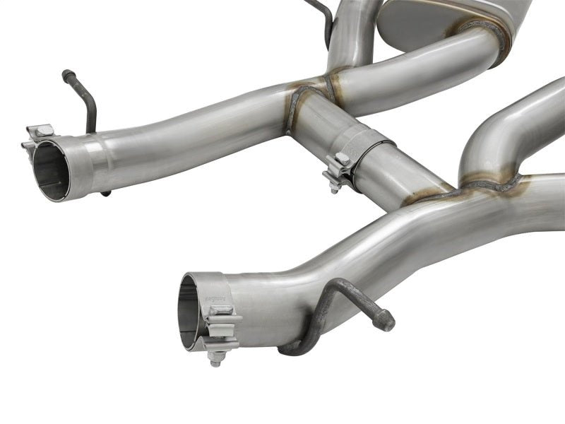 aFe MACHForce XP 3in 304 SS Axle - Back Dual Exhaust (NPP) w/ Polished Tips 16 - 17 Camaro SS V8 - 6.2L - My Store