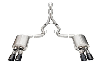 compare product Corsa 2024-2025 Ford Mustang V8 5.0L 3in Cat-Back Exhaust System w/ Twin 4in Black Pro-Series Tips