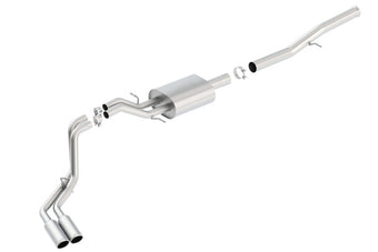 compare product Borla 14 Silv/Sierra 1500 EC Std/CC Short 143.5in WB S-Type Dual Rolled Side Exit Cat-Back Exhaust