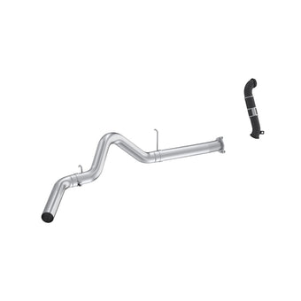 compare product MBRP 07-10 Chevy Silverado / GMC Sierra 2500/3500HD 4in OD CatBack Single Side Exit w/ Downpipe - AL