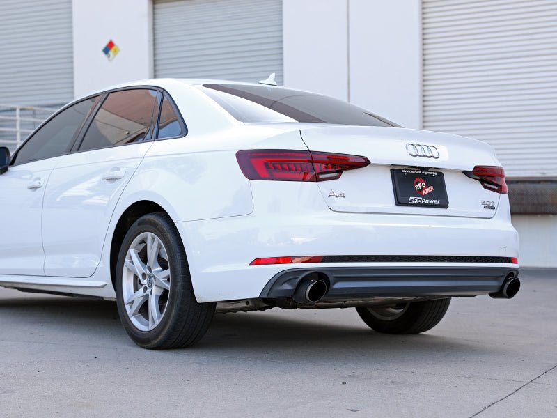 aFe 17 - 19 Audi A4 (B9) MACH Force - Xp 3in to 2.5in 304 SS Cat - Back Exhaust System - Dual Polished Tips - My Store