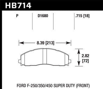 compare product Hawk 15-17 Ford F-250/350 LTS Street Front Brake Pads