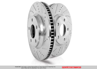 compare product Power Stop 20-21 Chevrolet Corvette Front Evolution Drilled & Slotted Rotor - Pair