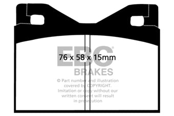 compare product EBC 71-75 Ferrari 365 GTBB 4.4 Greenstuff Rear Brake Pads
