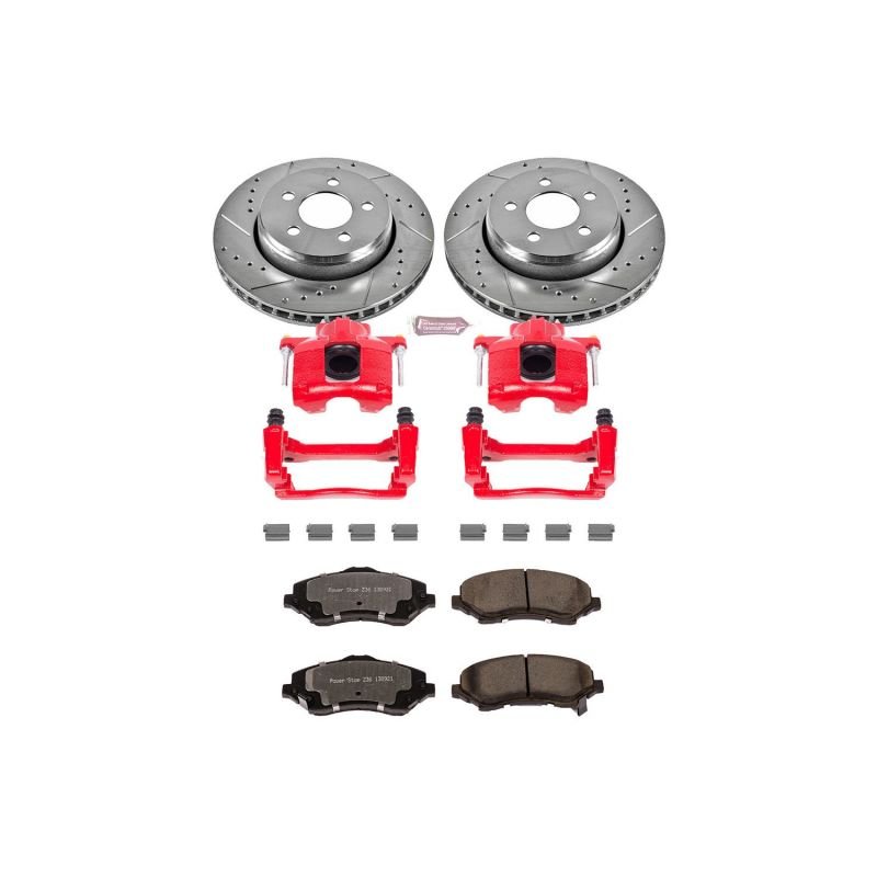 Power Stop 07 - 11 Dodge Nitro Front Z36 Truck & Tow Brake Kit w/Calipers - My Store