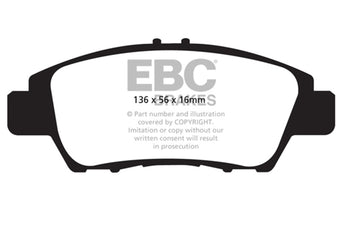 compare product EBC 10-15 Honda CR-Z Yellowstuff Front Brake Pads