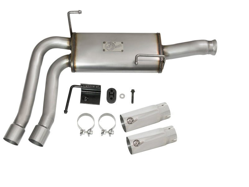 aFe Rebel Series CB Middle - Side Exit SS Exhaust w/ Polished Tips 09 - 16 GM Silverado/Sierra V6/V8 - My Store