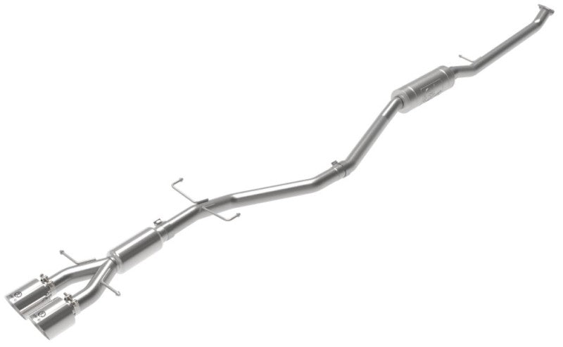 aFe Takeda 2.5in 304SS Cat - Back Exhaust System w/ Polished Tips 17 - 20 Honda Civic Si Sedan I4 1.5L - My Store