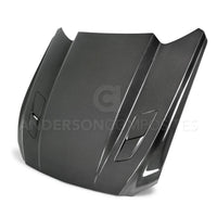 Anderson Composites 15 - 17 Ford Mustang (Excl. GT350/GT350R) Double Sided Carbon Fiber Cowl Hood - My Store