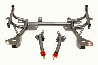 compare product BMR 93-02 F-Body K-Member w/ Turbo SBC/BBC Motor Mounts and STD. Rack Mounts - Black Hammertone