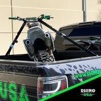 Rhino USA Cambuckle Motorcycle Tiedown Straps 2 - Pack (Black) 1.5In X 8Ft - My Store