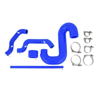 Mishimoto Subaru 02 - 07 WRX/04 - 07 STi Top - Mount Intercooler Kit - Powder Coated Black & Blue Hoses - My Store