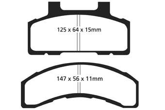 compare product EBC 93-96 Buick Century 2.2 Greenstuff Front Brake Pads