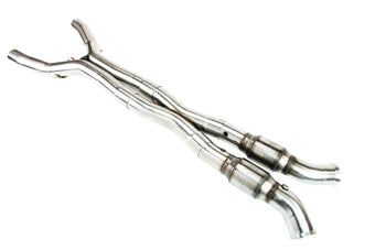 compare product Kooks 14+ Chevy Corvette C7 3in x 3in GREEN Cat SS X-Pipe Kooks HDR Req