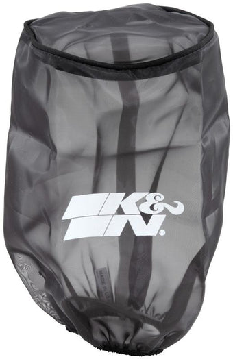 compare product K&N Universal Round Tapered Filter Wrap - Black - 6in Base ID x 4.625in Top ID x 9in Height