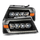 AlphaRex 04 - 08 Ford F - 150 (No 2004 Heritage) NOVA - Series LED Proj HL Alpha - Blk w/Actv Lgt / Seq. Sig - My Store
