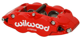 compare product Wilwood Caliper Forged Narrow Superlite R/H FNSL6R-DS Dust Seal 1.62/1.12 1.10in Rotor Width - Red