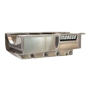 compare product Moroso Mountain Motor Pro Stock CFE 5in Bore Space DRCE4 Style/GM DRCE4 Dry Sump Aluminum Oil Pan