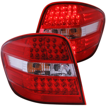 compare product ANZO 2006-2007 Mercedes Benz M Class W164 LED Taillights Red/Clear