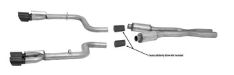 compare product Gibson 15-19 Dodge Challenger SRT Hellcat 6.2L 3in Cat-Back Dual Exhaust - Black Elite (Ceramic)