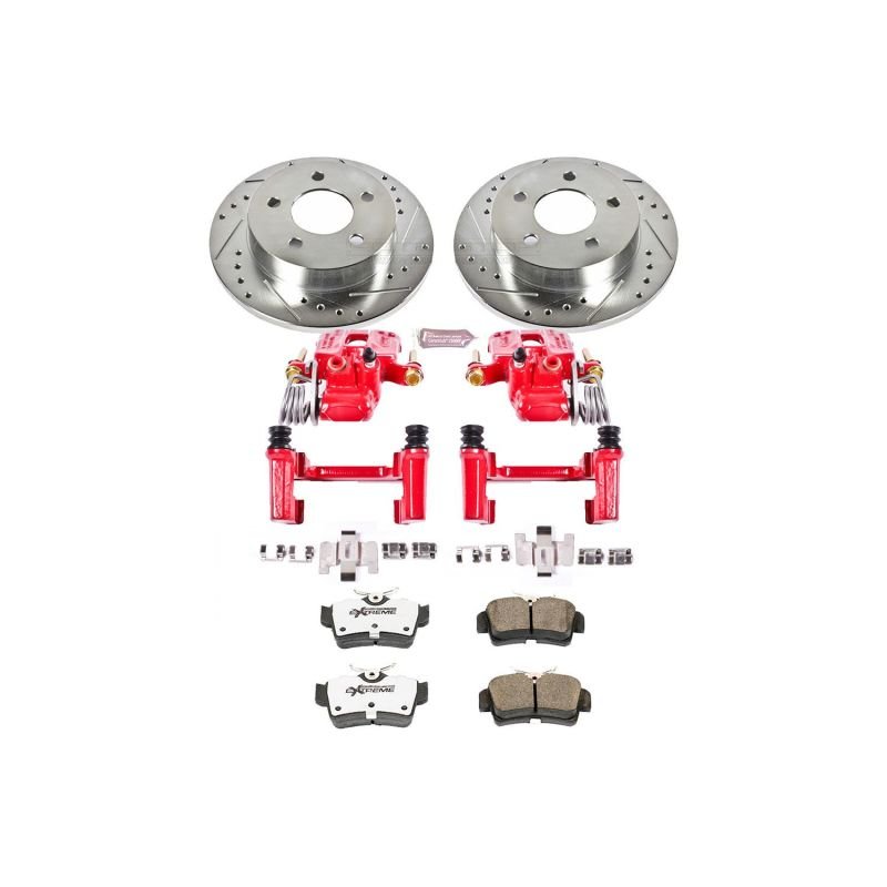 Power Stop 94 - 04 Ford Mustang Rear Z26 Street Warrior Brake Kit w/Calipers - My Store