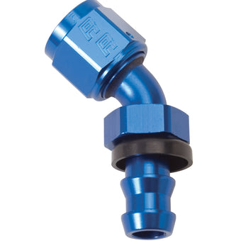 compare product Russell Performance -4 AN Twist-Lok 45 Degree Hose End (Blue)