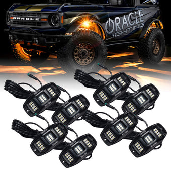 compare product Oracle Underbody RGB+W Wheel Well Rock Light Kit - 8 PCS - ColorSHIFT