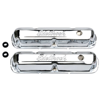 compare product Edelbrock Valve Cover Signature Series Chrysler 1965-1991 318-340-360 CI V8 Chrome