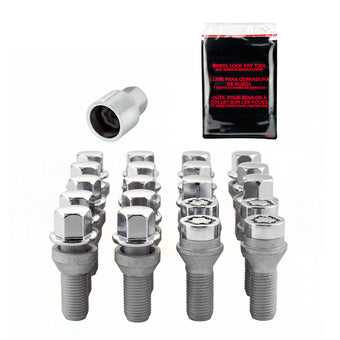 compare product McGard 5 Lug Hex Install Kit w/Locks (Cone Seat Bolt) M14X1.5 / 17mm Hex / 28.0mm Shank L. - Chrome