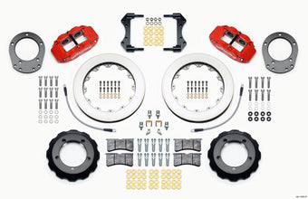 compare product Wilwood Narrow Superlite 4R Front Hat Kit 12.88in Red 76-77 Ford Bronco Dana 44 w/Lines