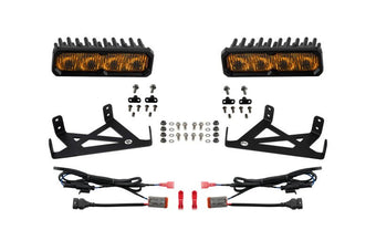 compare product Diode Dynamics 2020-2022 Ford F-250 Super Duty F250 Fog SS6 Pro LED Kit Yellow 3000K