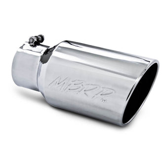 compare product MBRP Universal Tip 6 O.D. Angled Rolled End 4 inlet 12 length