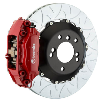 compare product Brembo 99-04 996 Rear GT BBK 4 Piston Cast 345x28 2pc Rotor Slotted Type3-Red