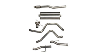 compare product Corsa 2019-2025 Chevy Silverado 5.3L Crew Cab 3in Cat-Back Dual Rear Exit w/ Polished Tip