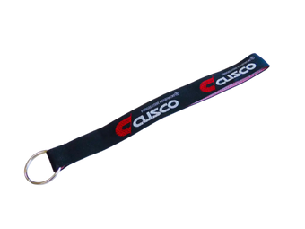 compare product Cusco Keychain with Ring - Black Strap with Cusco Logo