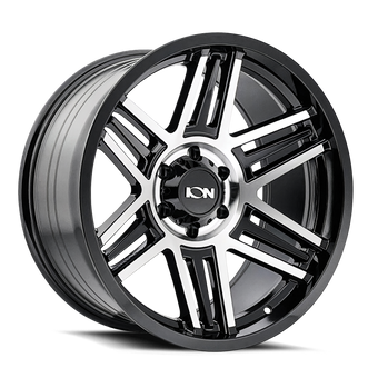 compare product ION Type 147 17x9 / 8x180 BP / 0mm Offset / 124.1mm Hub Black/Machined Wheel