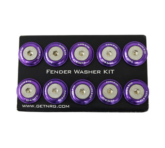 compare product NRG Fender Washer Kit w/Rivets For Plastic (Purple) - Set of 10