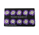 NRG Fender Washer Kit w/Rivets For Plastic (Purple) - Set of 10 - My Store