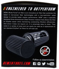 AEM Brute Force Dryflow Air Filter - Conical 6in Base OD / 5.125in Top OD / 5.25in Height - My Store