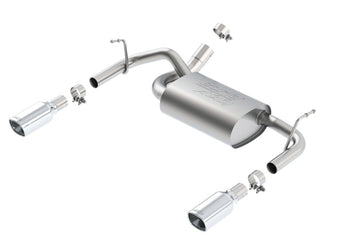 compare product Borla 12-14 Jeep Wrangler JK 2Dr & 4Dr Rear Section ATAK Single Square Rolled Angle-Cut Exit Exhaust