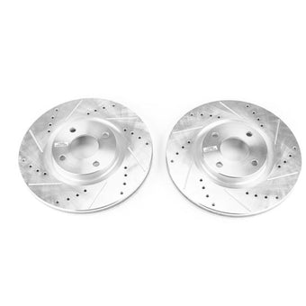 compare product Power Stop 2018 Ford EcoSport Front Evolution Drilled & Slotted Rotors - Pair