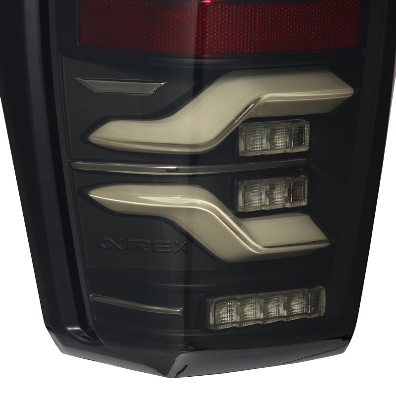AlphaRex 16 - 21 Toyota Tacoma LUXX LED Taillights Blk w/Activ Light/Seq Signal - My Store