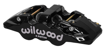 compare product Wilwood Caliper-Aero6-R/H - Black 1.62/1.12/1.12in Pistons 1.25in Disc
