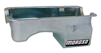 compare product Moroso Ford 289-302 (w/Rear Sump) Wet Sump 7qt 9in Steel Oil Pan