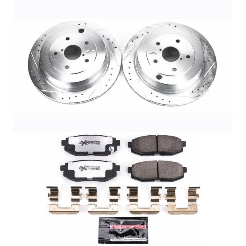 Power Stop 06 - 07 Subaru B9 Tribeca Rear Z26 Street Warrior Brake Kit - My Store